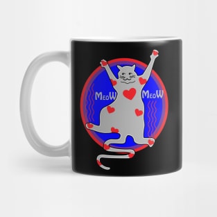 Meow Cat Love Mug